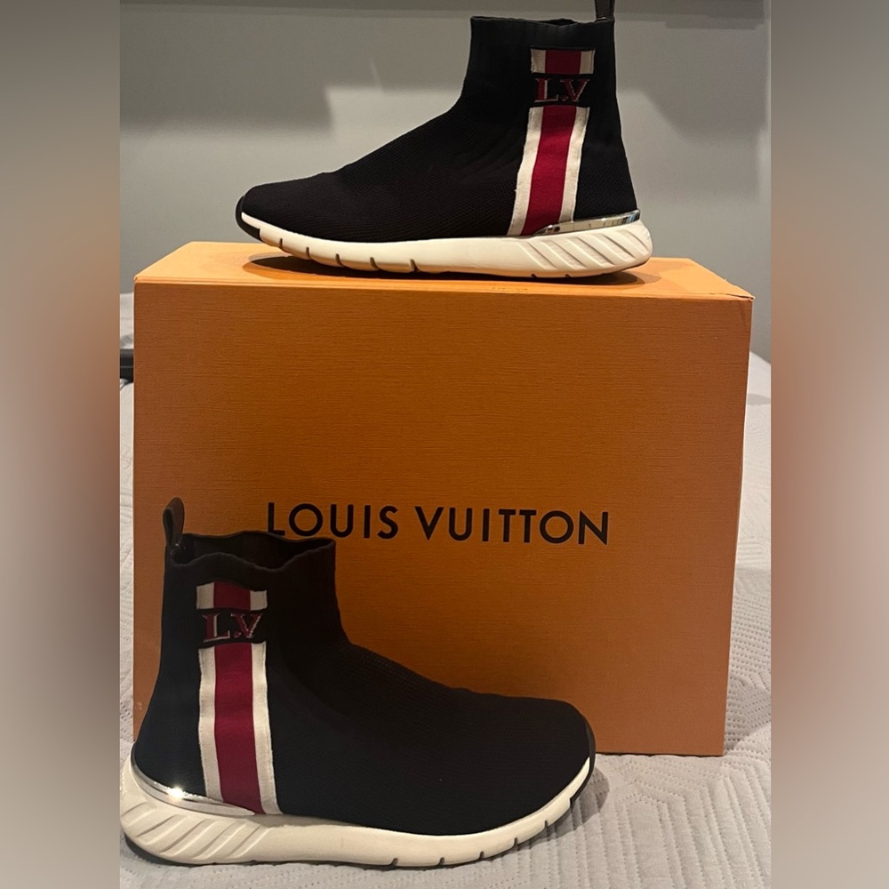 Authentic Louis Vuitton sock sneakers